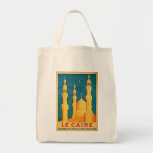 Bolso De Tela Anuncio de viaje vintage en El Cairo