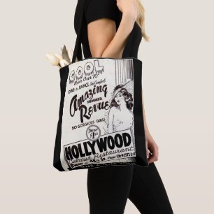 Bolso De Tela Anuncio del restaurante Hollywood Cabaret de los a