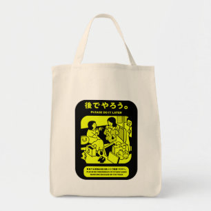 Bolso De Tela Anuncio público del metro japonés de Tokio
