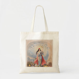 Bolso De Tela Anuncio Vintage Para Amargos Vendidos Por S. Wycko