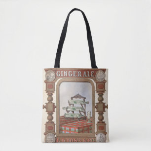 Bolso De Tela Anuncio Vintage Para Belfast Ginger Ale. 2