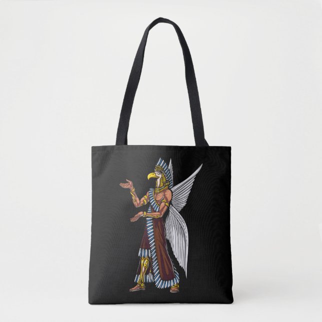 Bolso De Tela Anunnaki Dios Alien Conspiración Sumerian Reptilia (Anverso)