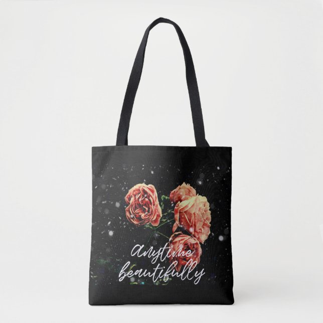 Bolso De Tela Anytime Beautifully (Anverso)