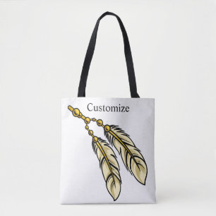 Bolso De Tela Apache Feathers Thunder_Cove
