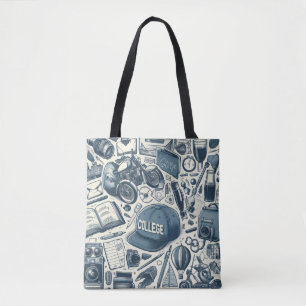 Bolso De Tela Aparatos antiguos del Tote de los años 60