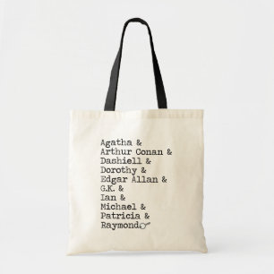 Bolso De Tela Apellido Crimen Ficción Top-10 Novelistas