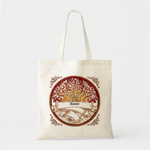 Bolso De Tela Apellido del árbol familiar de Crimson