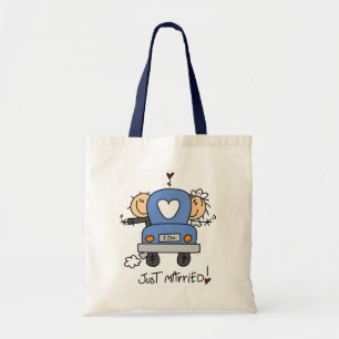 Bolso De Tela Apenas novia y camisetas y regalos casados del