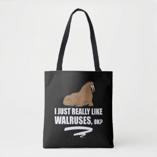 Bolso De Tela Apenas realmente tengo gusto de morsas ACEPTABLES