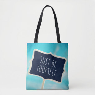 Bolso De Tela Apenas sea usted mismo
