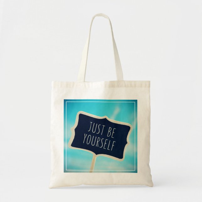 Bolso De Tela Apenas sea usted mismo (Frente)