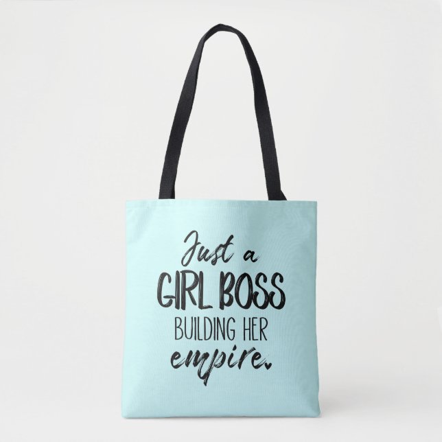 Bolso De Tela Apenas un chica Boss que construye su tote del (Anverso)