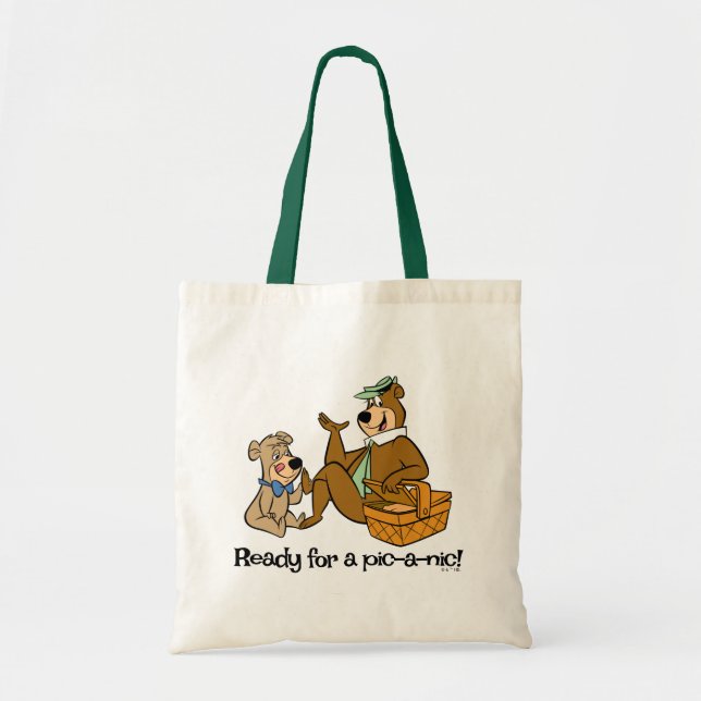Bolso De Tela Aperitivo para picnic y boco-boo de yogi (Frente)