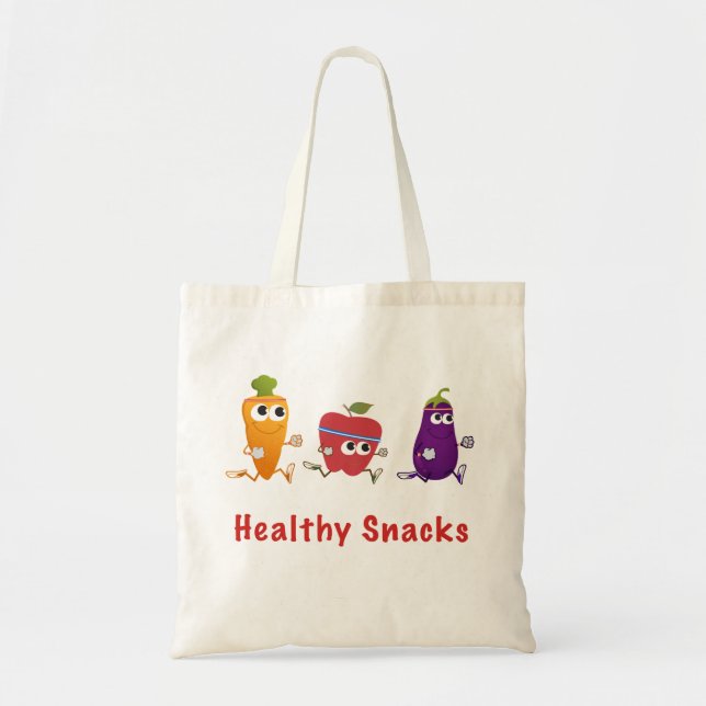 Bolso De Tela Aperitivos saludables (Frente)