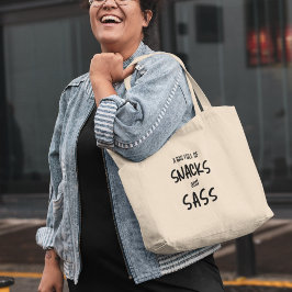 Bolso De Tela Aperitivos y comentarios ingeniosos Divertido Orig