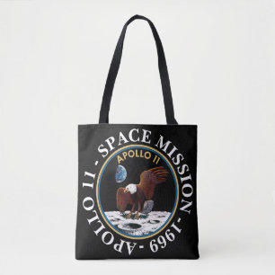 Bolso De Tela Apolo 11 Misión Espacial 1969 Insignia