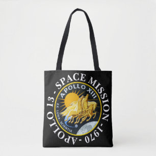 Bolso De Tela Apolo 13 Misión Espacial 1970 Insignia