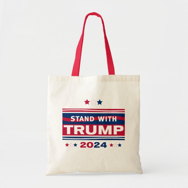 Bolso De Tela Apoya a Trump~2024~MAGA (Frente)