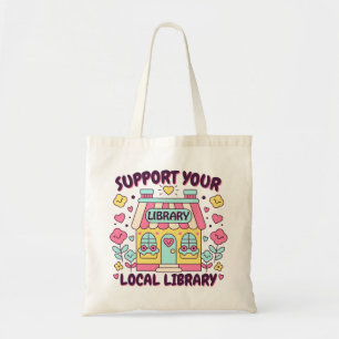 Bolso De Tela Apoya a tu Biblioteca Local