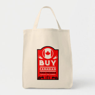 Bolso De Tela Apoyar a los agricultores canadienses