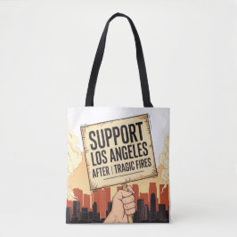 Bolso De Tela Apoyar a Los Ángeles después de los incendios trág