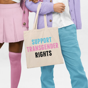 Bolso De Tela Apoyar los derechos transgénero