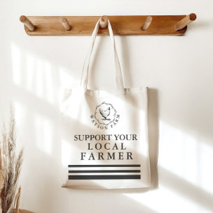 Bolso De Tela Apoye a su granjero local personalizado en la bols