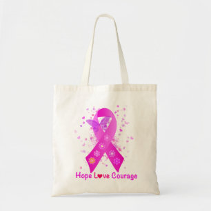 Bolso De Tela Apoyo al cáncer de mama