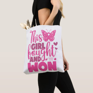 BOLSO DE TELA APOYO AL CÁNCER DE MAMA Y SENSIBILIZACIÓN