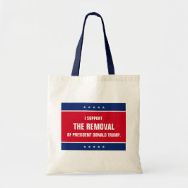 Bolso De Tela Apoyo la destitución del presidente Donald Trump