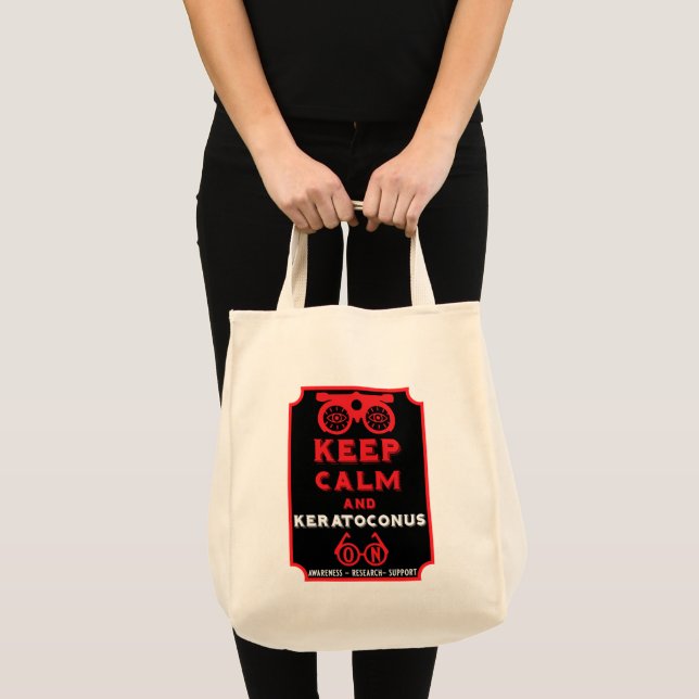 Bolso De Tela Apoyo Y Conciencia De Keratoconos (Anverso (producto))