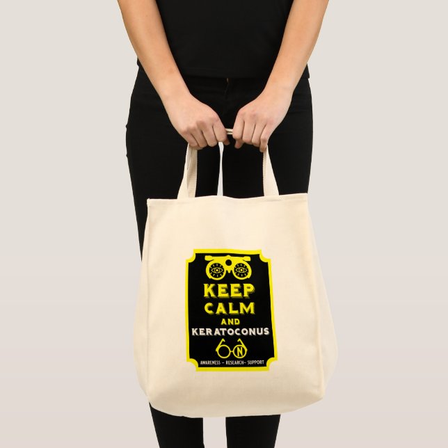 Bolso De Tela Apoyo Y Conciencia De Keratoconos (Anverso (producto))