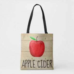 Bolso De Tela Apple Cider Red Apple