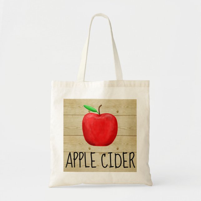 Bolso De Tela Apple Cider Red Apple (Frente)