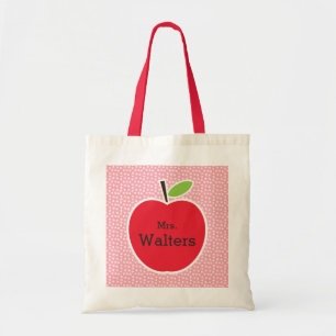 Bolso De Tela Apple del profesor personalizado