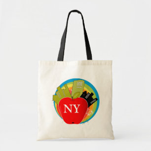 Bolso De Tela Apple - Nueva York grandes