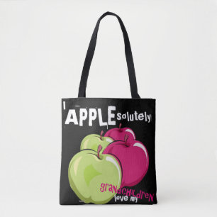 Bolso De Tela Applesolutely Love Grandchildren Bag