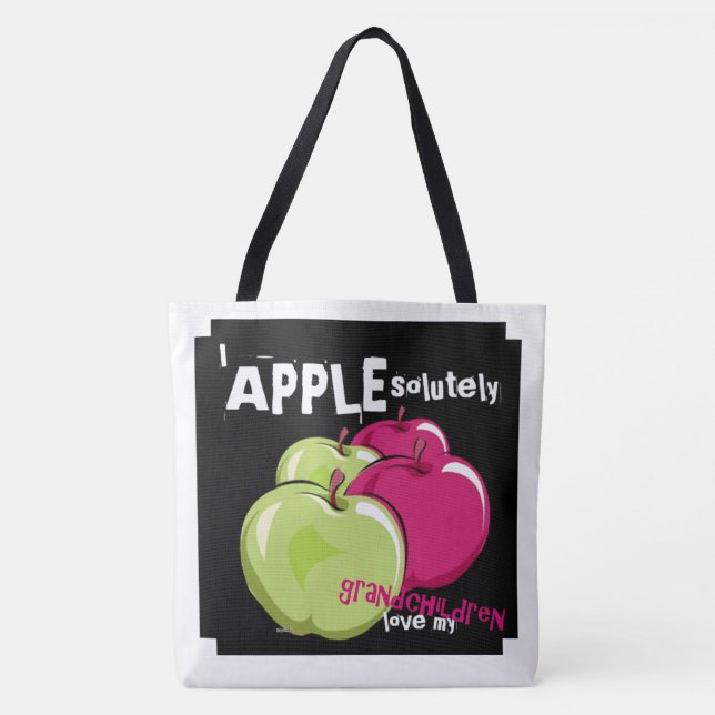Bolso De Tela APPLEsolutivamente Ama a mis nietos (Anverso)
