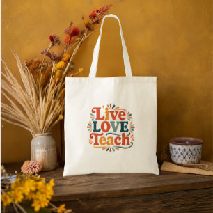 Bolso De Tela Apreciación de profesores de Live Love Teach