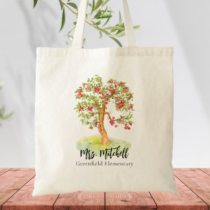 Bolso De Tela Apreciación del profesor Gracias a la acuarela mod