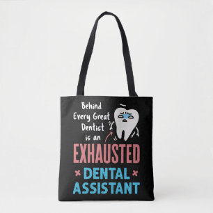Bolso De Tela Apreciación divertida de Dental Assistant agotada