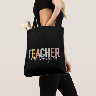 Bolso De Tela Apreciación personalizada del profesor de vuelta a