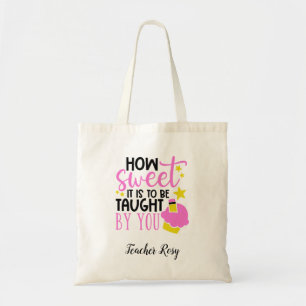 Bolso De Tela Apreciación personalizada del profesor por el past