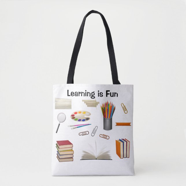 Bolso De Tela Aprendizaje de profesores es divertido (Anverso)