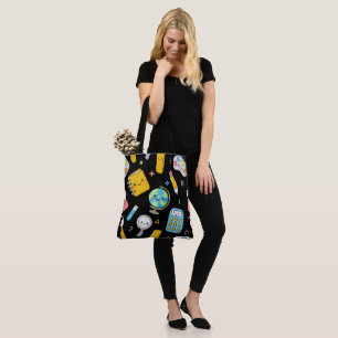 Bolso De Tela Aprendizaje Divertido – Patrón Transparente de Edu