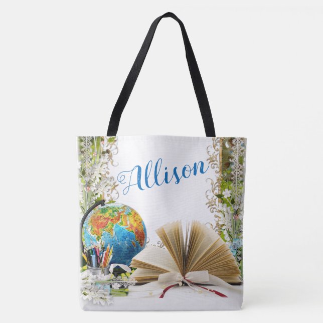 Bolso De Tela Aprendizaje global (Anverso)