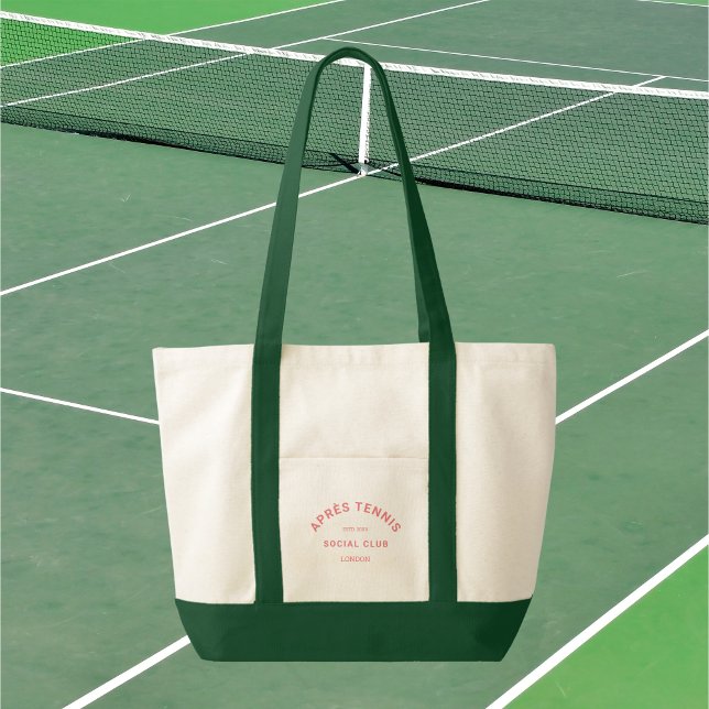 Bolso De Tela Après Tennis Social Club Cresta Rosa Mango Verde  (Subido por el creador)