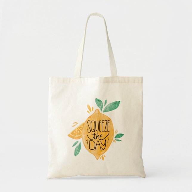 Bolso De Tela apretar el día (Frente)