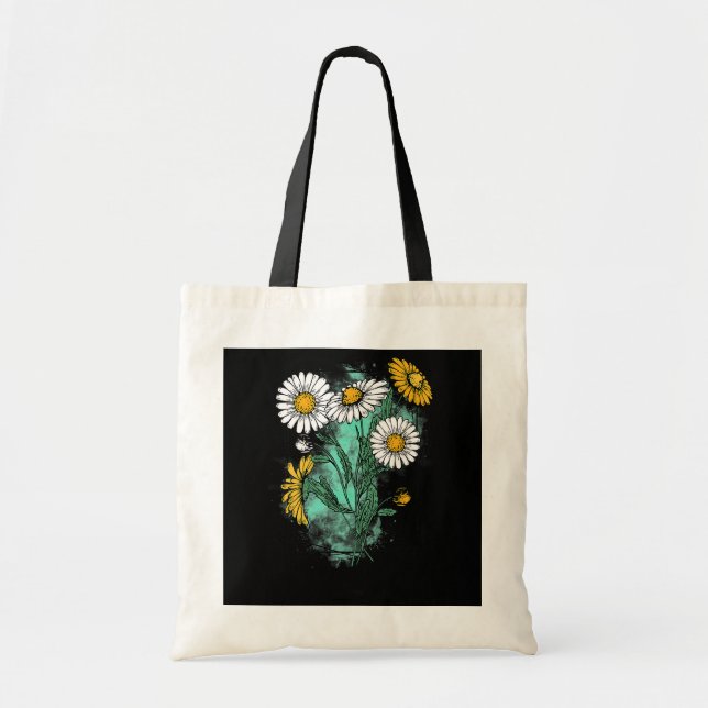 Bolso De Tela April Birth Flower Daisy Birth Month Flower April (Frente)