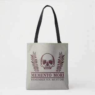 Bolso De Tela Aprovecha el Día Memento Mori calavera